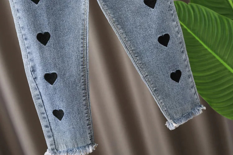 Childrens jeans pants spring autumn childrens casual loose Trouser girls baby clothing 250414z