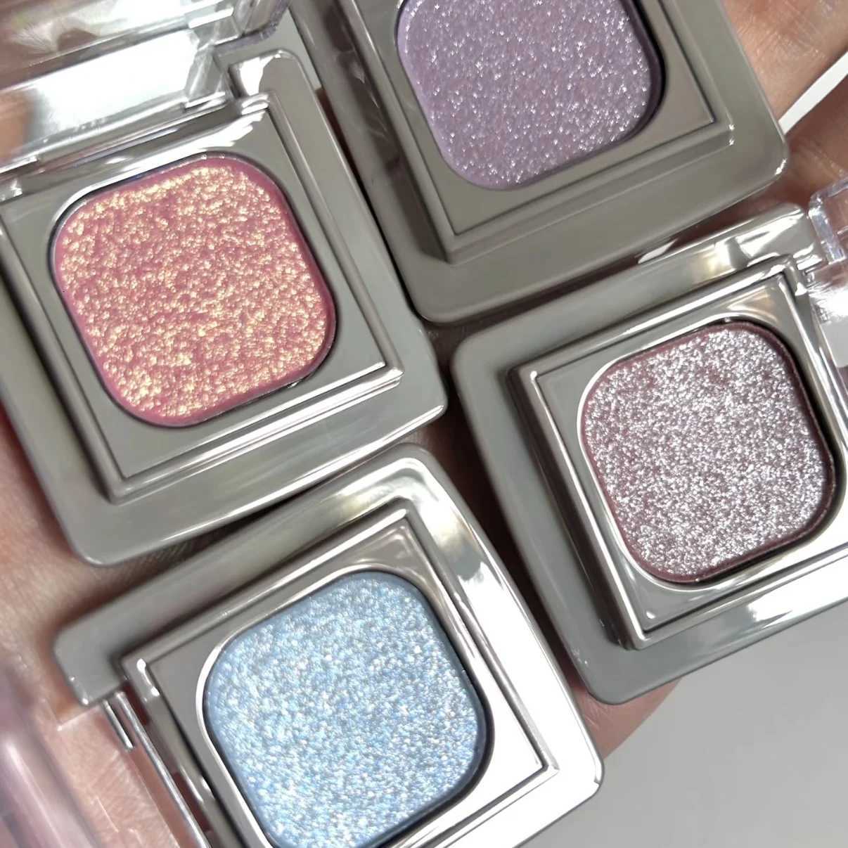 Qianyan Single Eyeshadow Disk Cheeryep Eye Fine Pearlescent Shimmer Glitter Multiuse Powder Blush Highlighter Flash Eye MakeupT251122