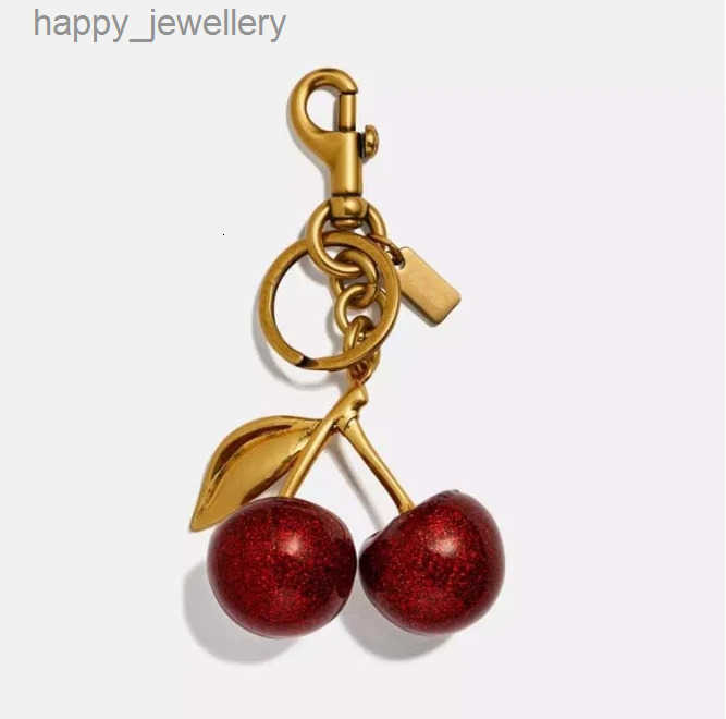 Top Designer letter Cherry Bag Charm Fashion Womens Keychain Vintage Cherry Pattern Keychain Hangings gift R250611 T251122