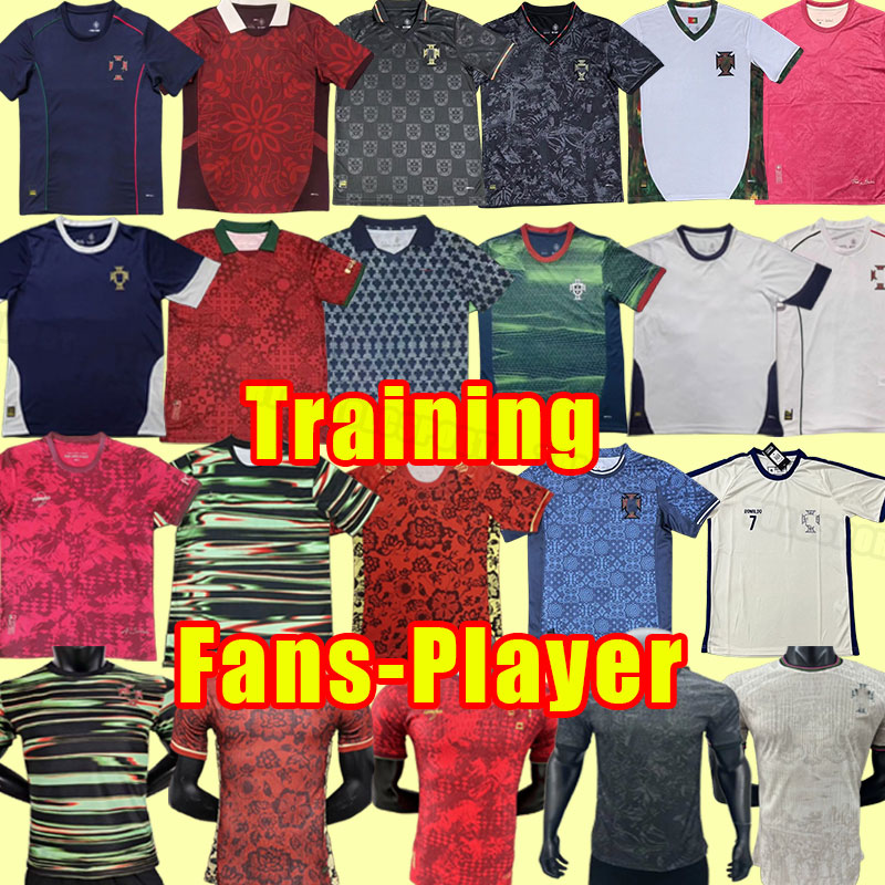 2025 26 Portugal soccer jerseys Men RONALDO JOAO football shirt BERNARDO Camisa de futebol fans player version Training Set special edtion polo goalkeeper