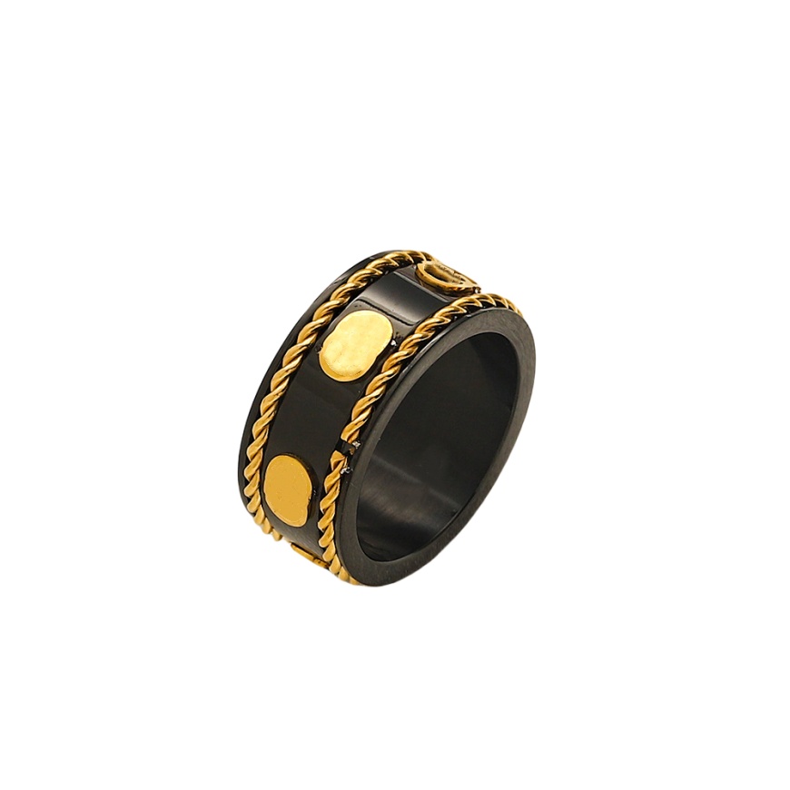 wedding ring designer jewelry rings for women jewelry woman wedding band Fashion Stainless Steel Engraved Letter Brand Jewelry Accessories Never Fade 