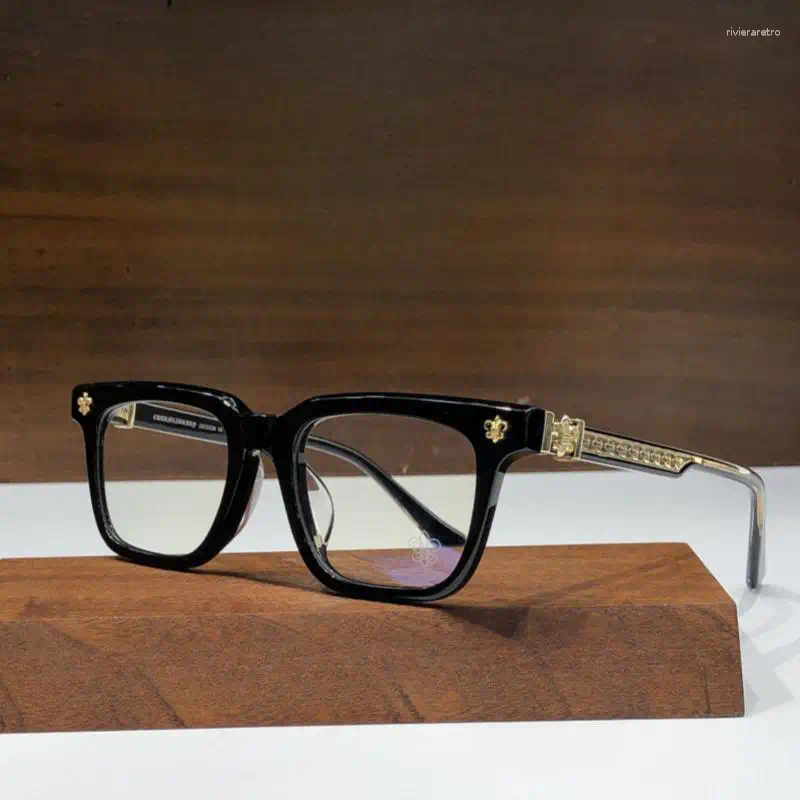 Sunglasses Frames Fashion Square Acetate Men Women Eyeglass Frame CH8207 Personalized Literature Reading Glasses Myopia Prescription Gafas