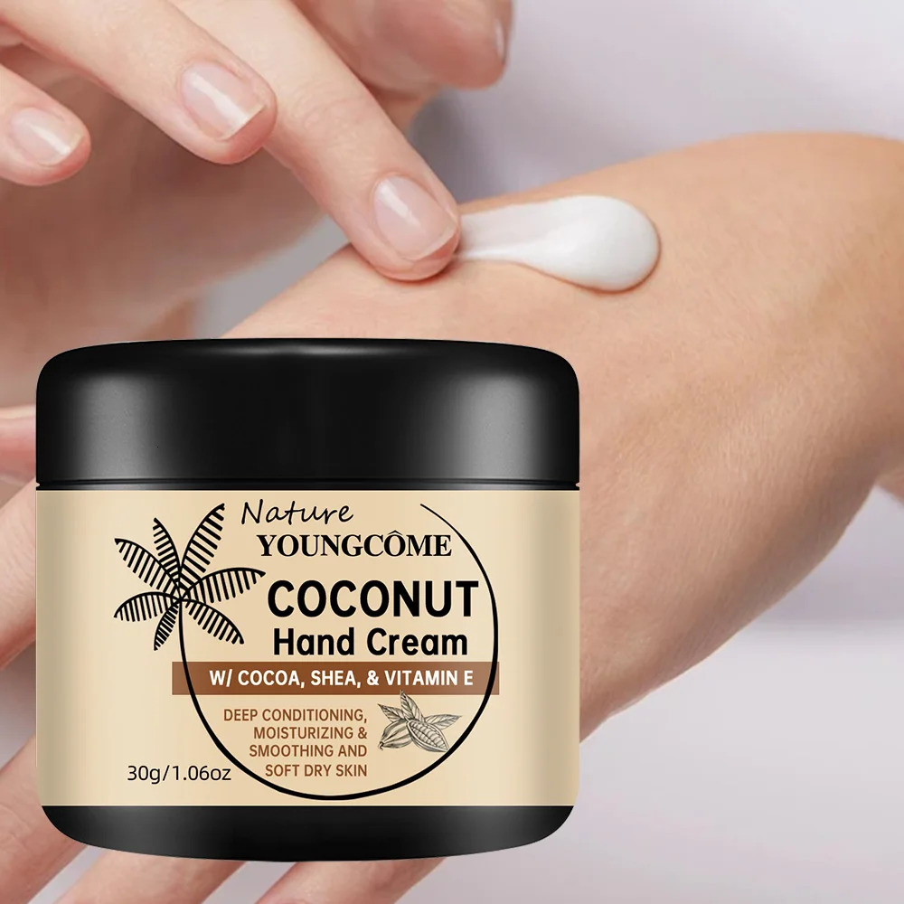 30g60g Anti Hand Cream Crack Coconut Oil Drying Repair Serum Fade Fine Lines Exfoliating Moisturizing Skin Care 251103