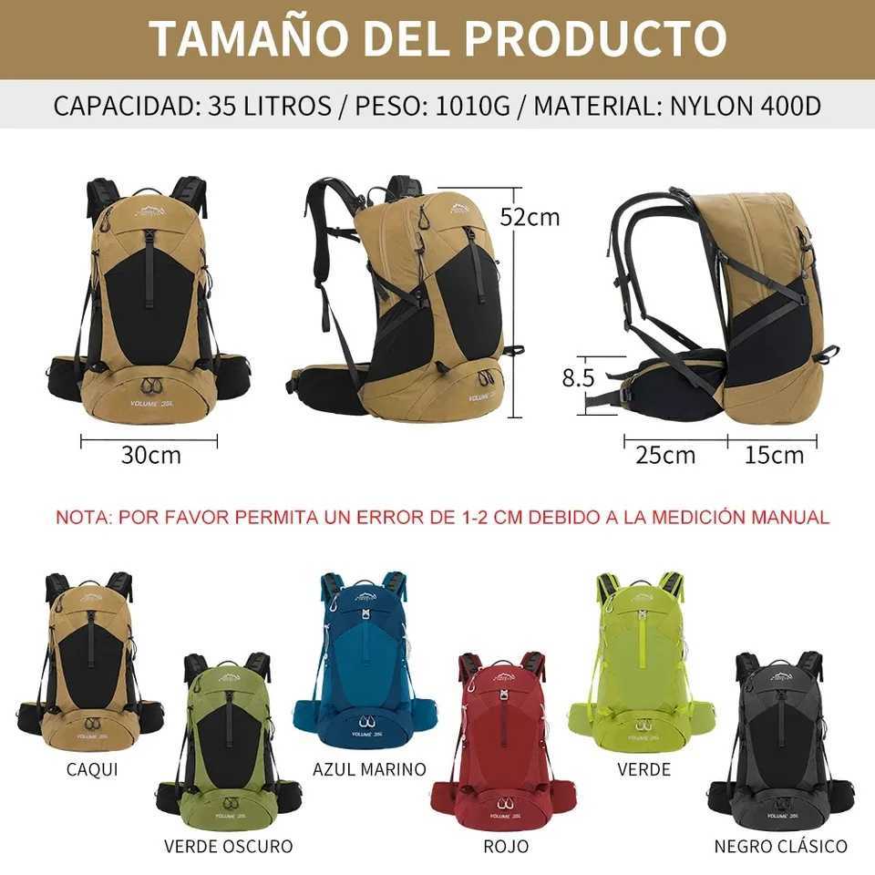 Mountain backpack 35L mens and womens outdoor sports bag waterproof camping hiking tripC250421