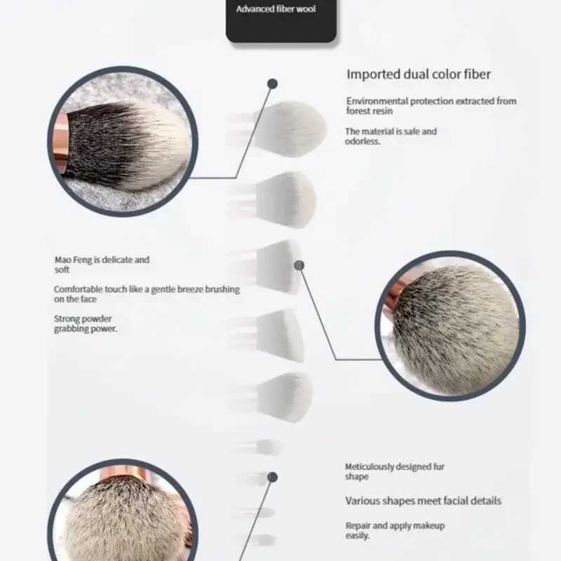 10pcs Set Makeup Brushes Tool Set Cosmetic Powder Eye Shadow Foundation Blush Blending Beauty Maquiagem Beauty Kit for Party C251122