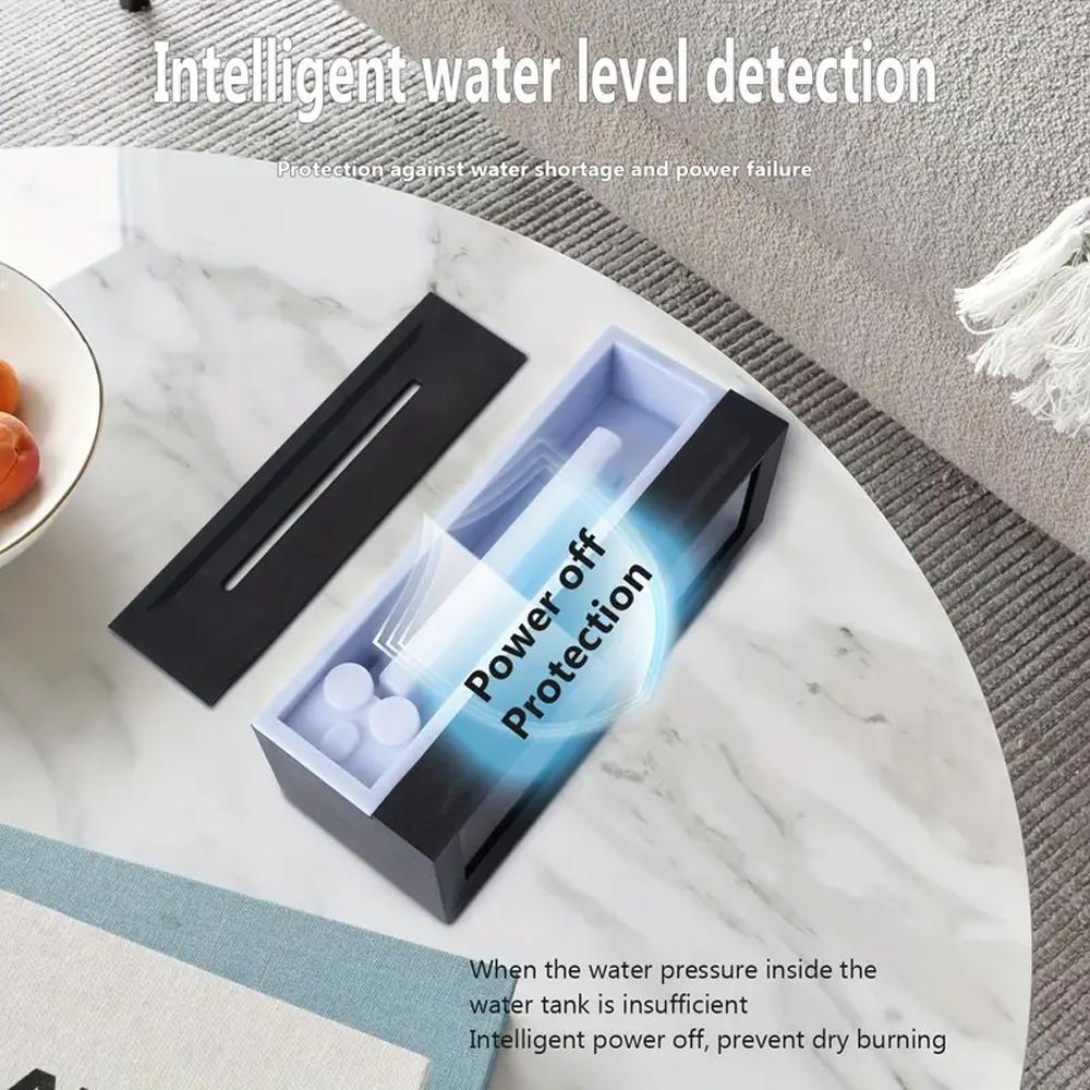 7-Color Fireplace Diffuser 300ml Essential Oil Humidifier with Timer Remote for Home Office