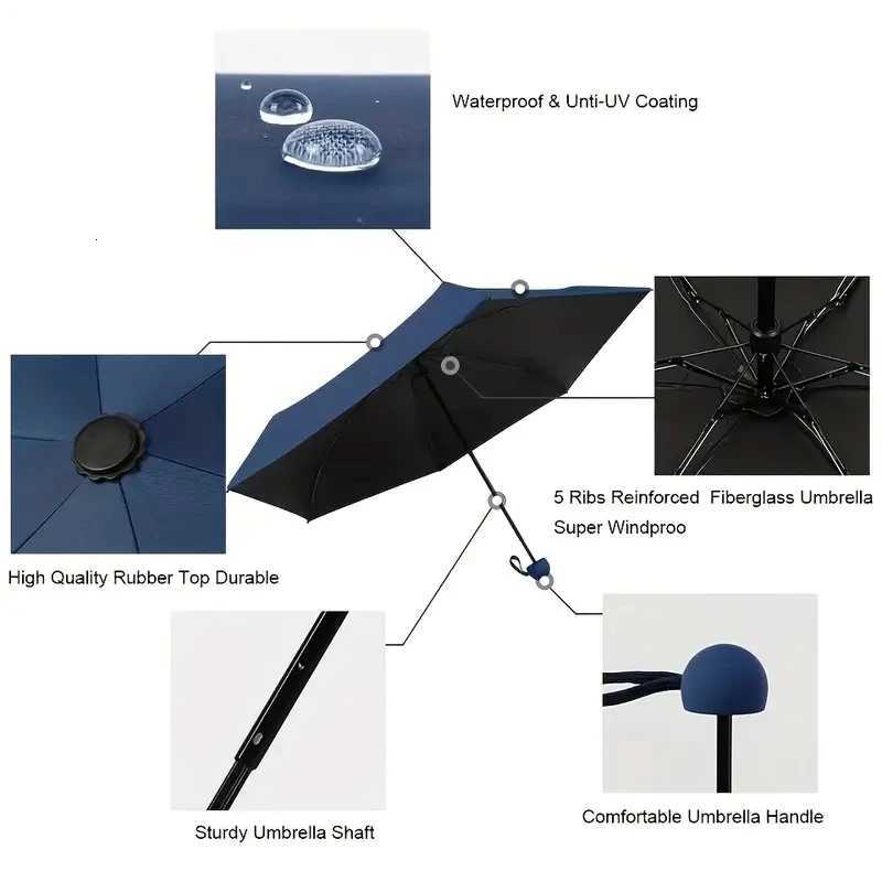 Capsule Umbrella Small and Portable Solid Color Sunshade for Women and Rain Dual Use ProtectionM251122