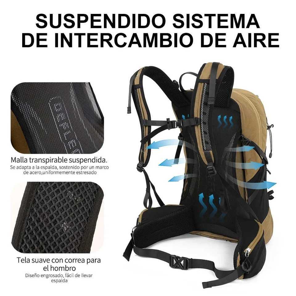 Mountain backpack 35L mens and womens outdoor sports bag waterproof camping hiking tripC250421