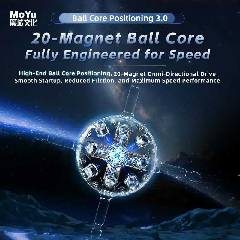 Picube MoYu Weilong WRM V11 20M Magic Speed WRM V11 20M Maglev Ball-Core Magic Cloth Version UV 3X3 Speed Cube Magico Puzzle W251122