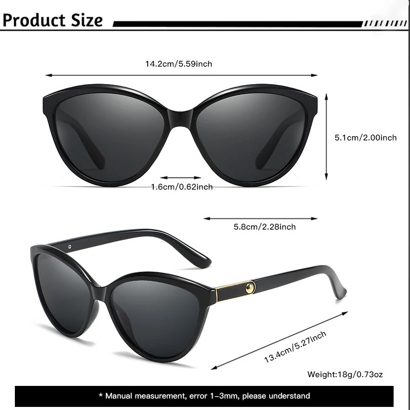 VABBON Sunglasses For Womens Trendy Round Face Personality Inlaid Leather Polarized Retro Uv Protection 8632 251114