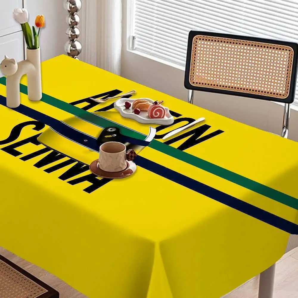 A-Ayrton S-Senna Rectangle Tablecloths Printed Table Cloth For Farmhouse Holiday Wedding Party Dining Table Decor C251122