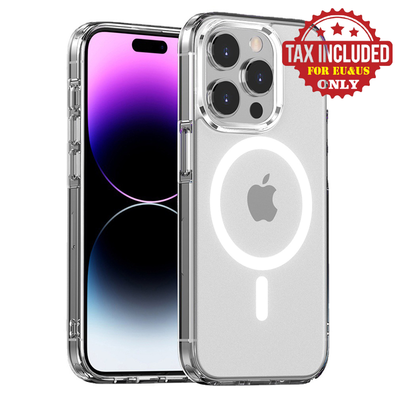 Clear Phone Case For iPhone 17 air 16 Pro Max 11 12 13 14 15 For Magsafe Magnetic Wireless Charging Magsafe Case 7 8 XR XsMax Cover Case