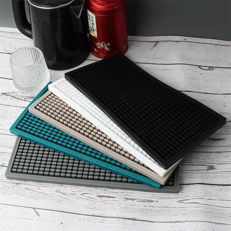 Bar Mat Coffee Maker Countertop Spill Service Mat-Waterproof Heat Resistant Countertop Drain Mat for Home Bar Accessories C251122