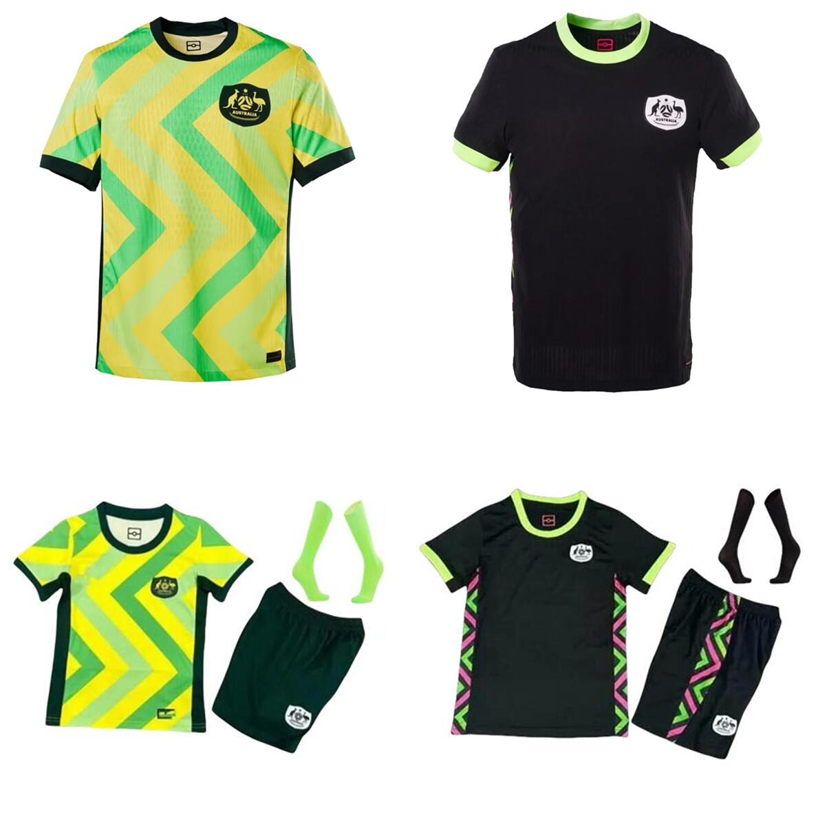 4XL 25 26 Australia Soccer Jerseys National DUKE SOUTTAR METCALFE GENREAU BOYLE CIRCATI MCGREE AGOSTINO SILVERA 2025 2026 Home Men football Uniforms T shirt Kids kit