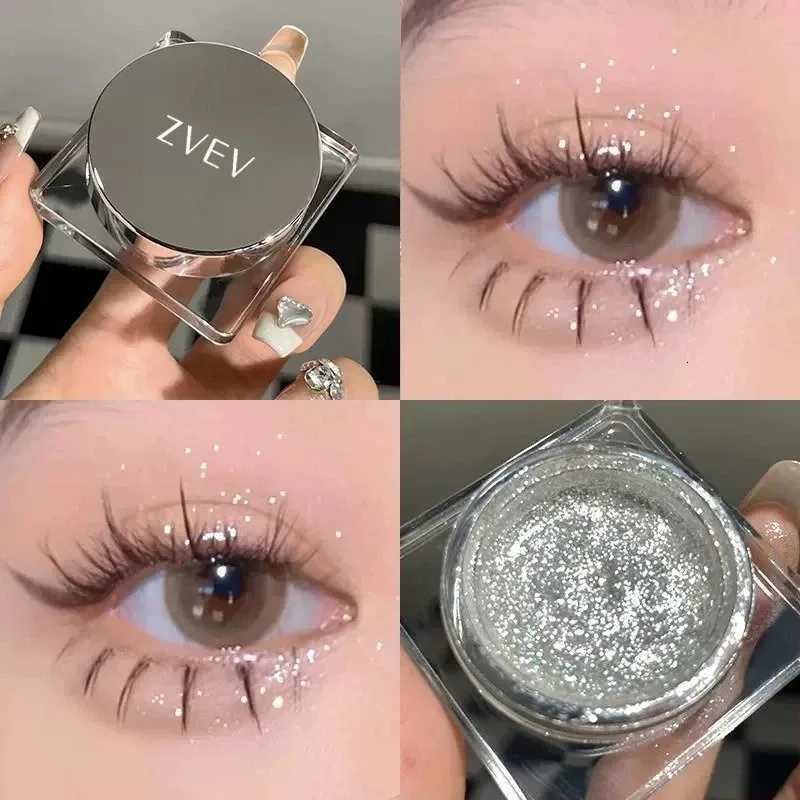 Monochrome Glitter Eyeshadow Diamond Shimmer Palette Pigmented Single Eyeshadow Waterproof Long-Lasting Highlighter CosmeticsT251122