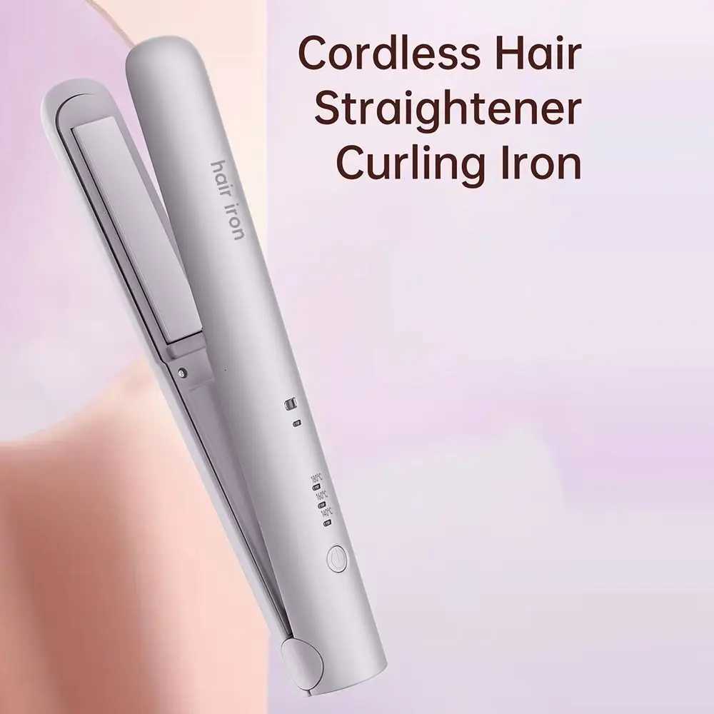 Durable Wireless Hair Straightening 2in1 Mini Hair Curler Improve Frizzy Hair Small Power Splint for Student DormitoryT251122
