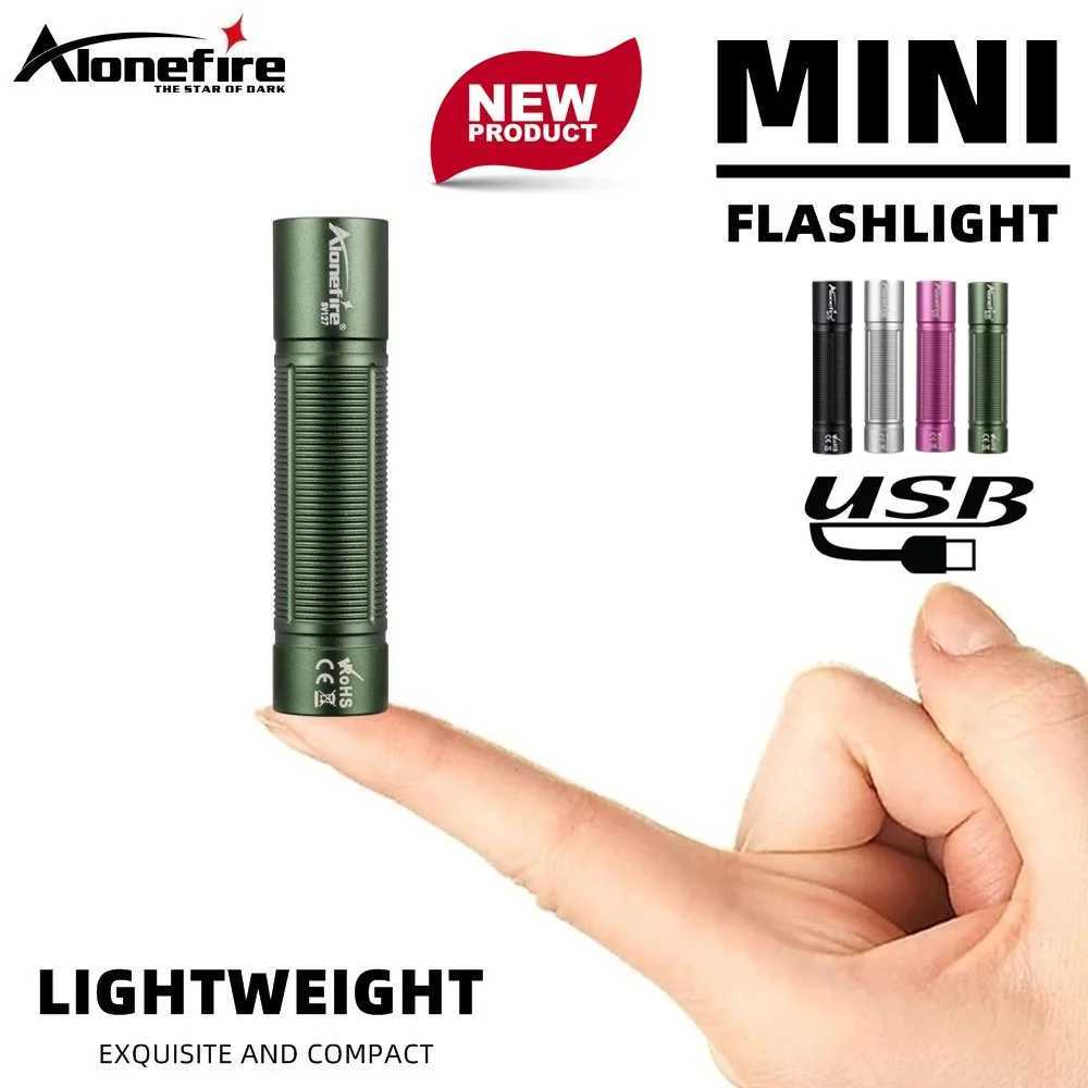 Mini Flashlight High bright Usb Rechargeable Night llighting Pocket Light Torch Outdoor Hiking Camping Home Work Emergency Lamp C251122