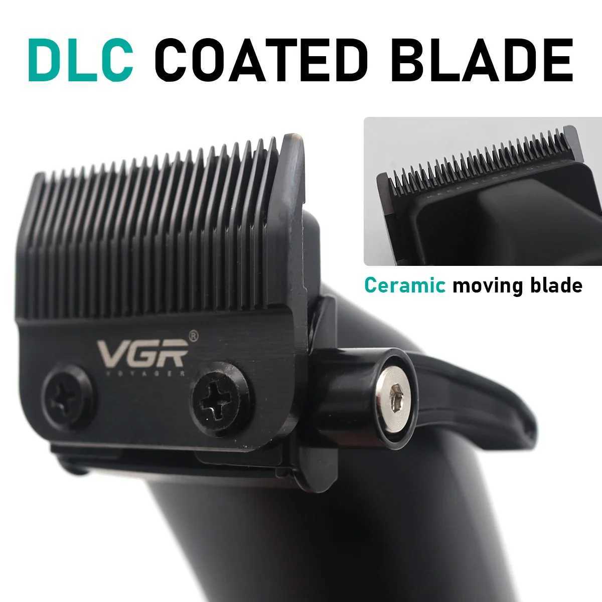 VGR Barber Professional Electric Barber Hair Clipper Cordless Adjustable Clipper LED Mens Barber V-97 W250422