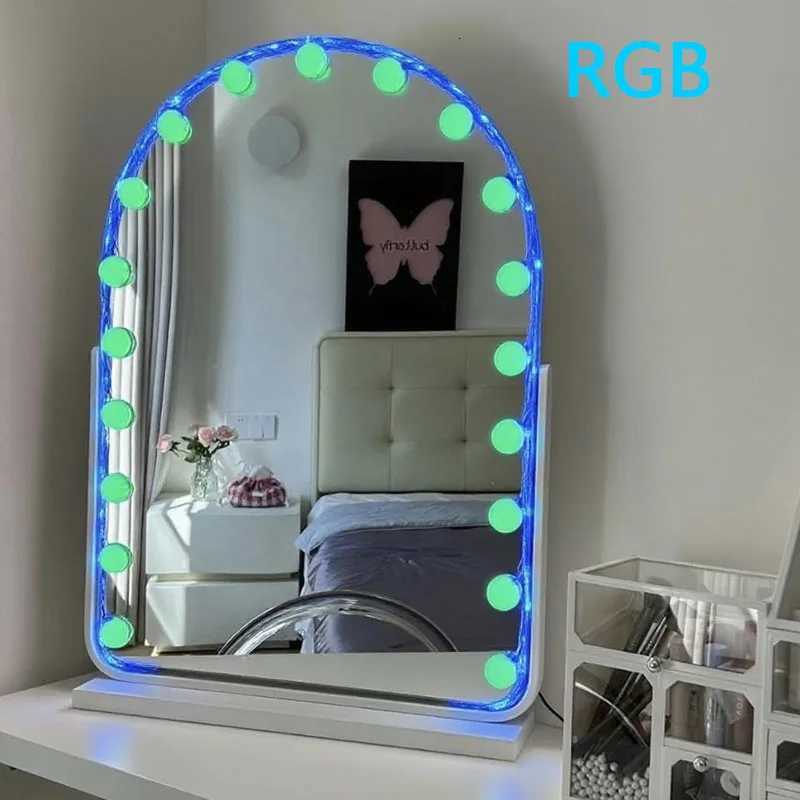 2025 RGB USB 5V Bulb Dimmable Wall Lamp 5V LED Makeup Mirror Dressing Table Light Beauty Lamp Hand Sweep SensorCosmetic Lights M251122