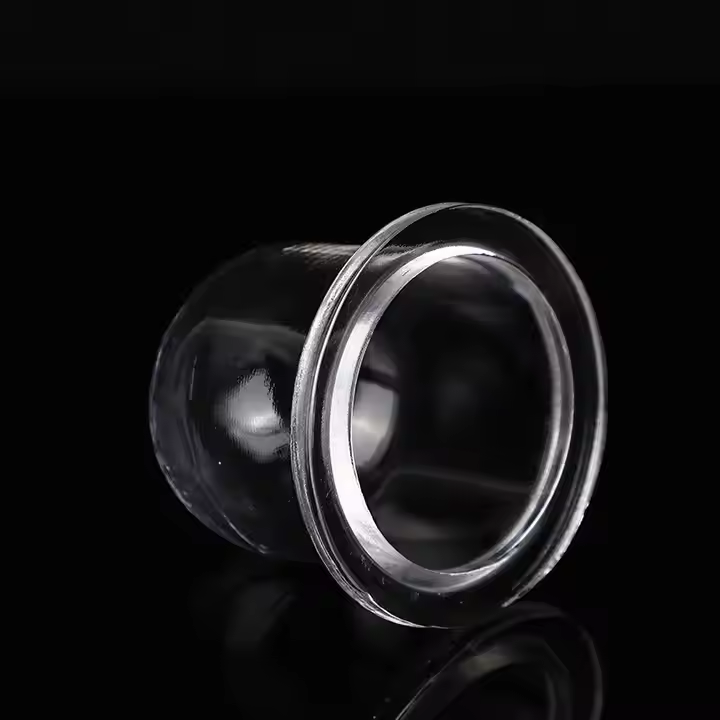 Fabricant de produits de quartz personnalisés traitant la bride transparente de tube de verre de quartz de tuyau de silice fondue