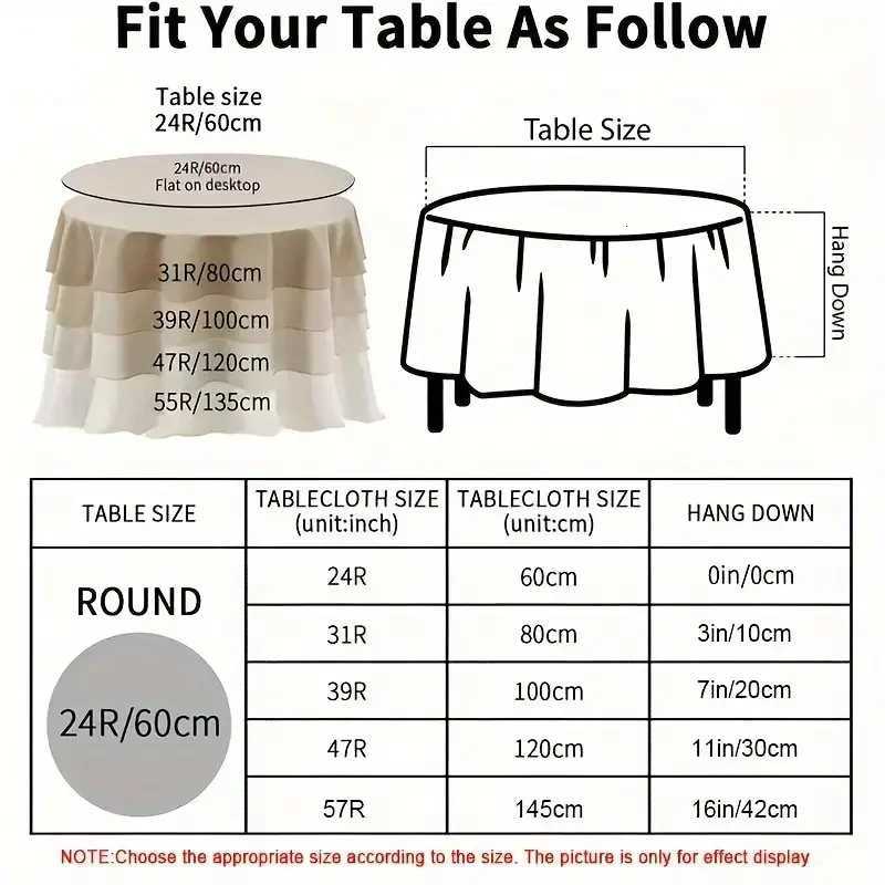 Transparent round plastic tablecloth protective sleeve waterproof and oil proof PEVA tablecloth C251122