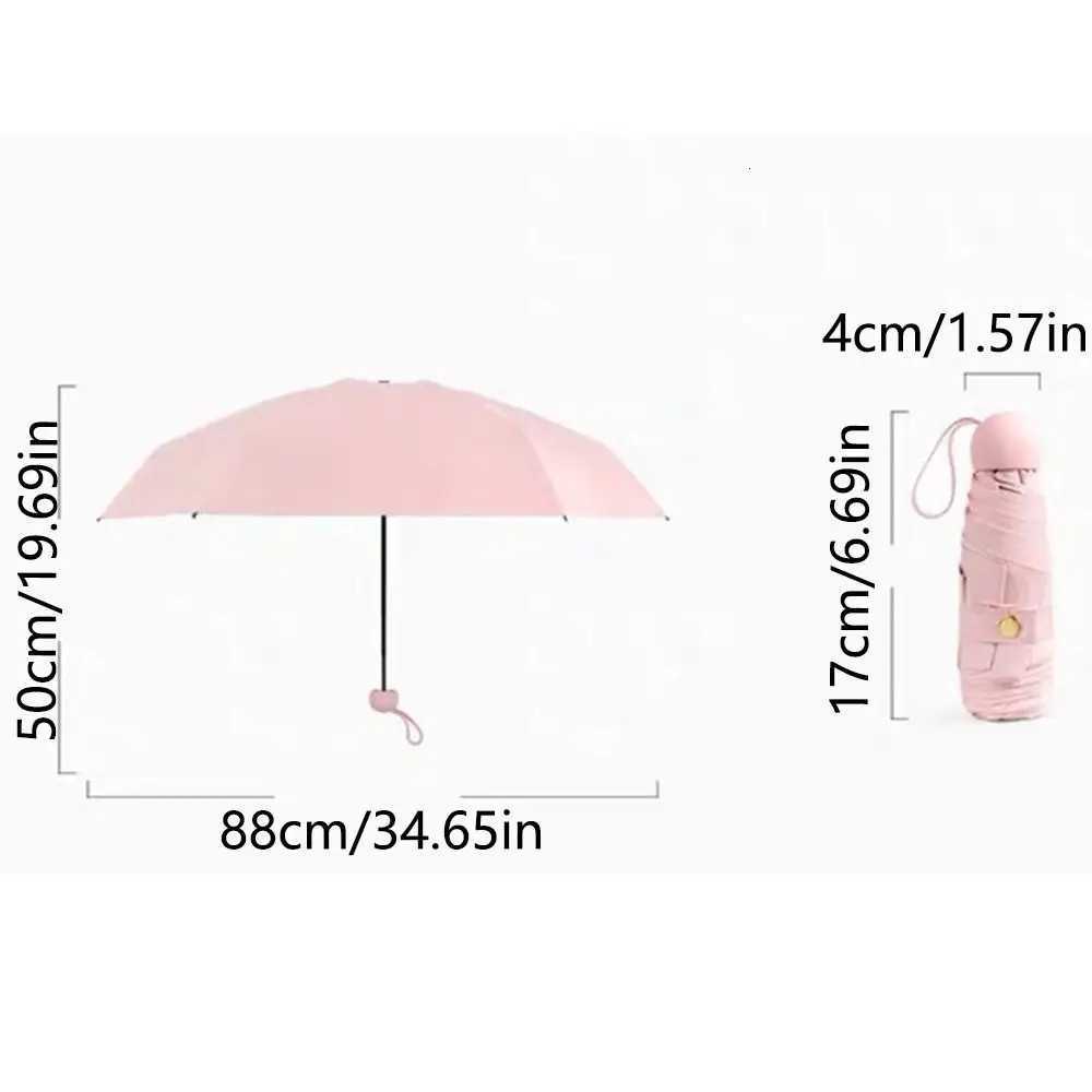 Travel Umbrella - Mini Folding Compact Umbrella with Case 6/8 Ribs Lightweight Portable UmbrellaM251122
