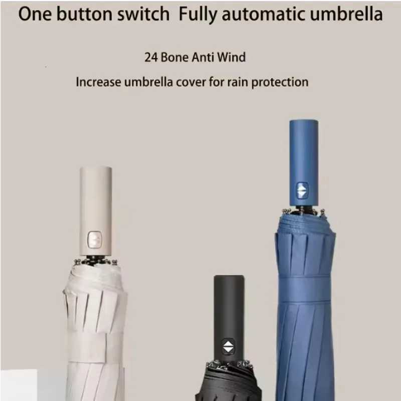 24 - Bone Umbrella Anti - UV Sunscreen for Mens Business Womens Use Wind - resistant Anti - UV UPF50 for TravelM251122