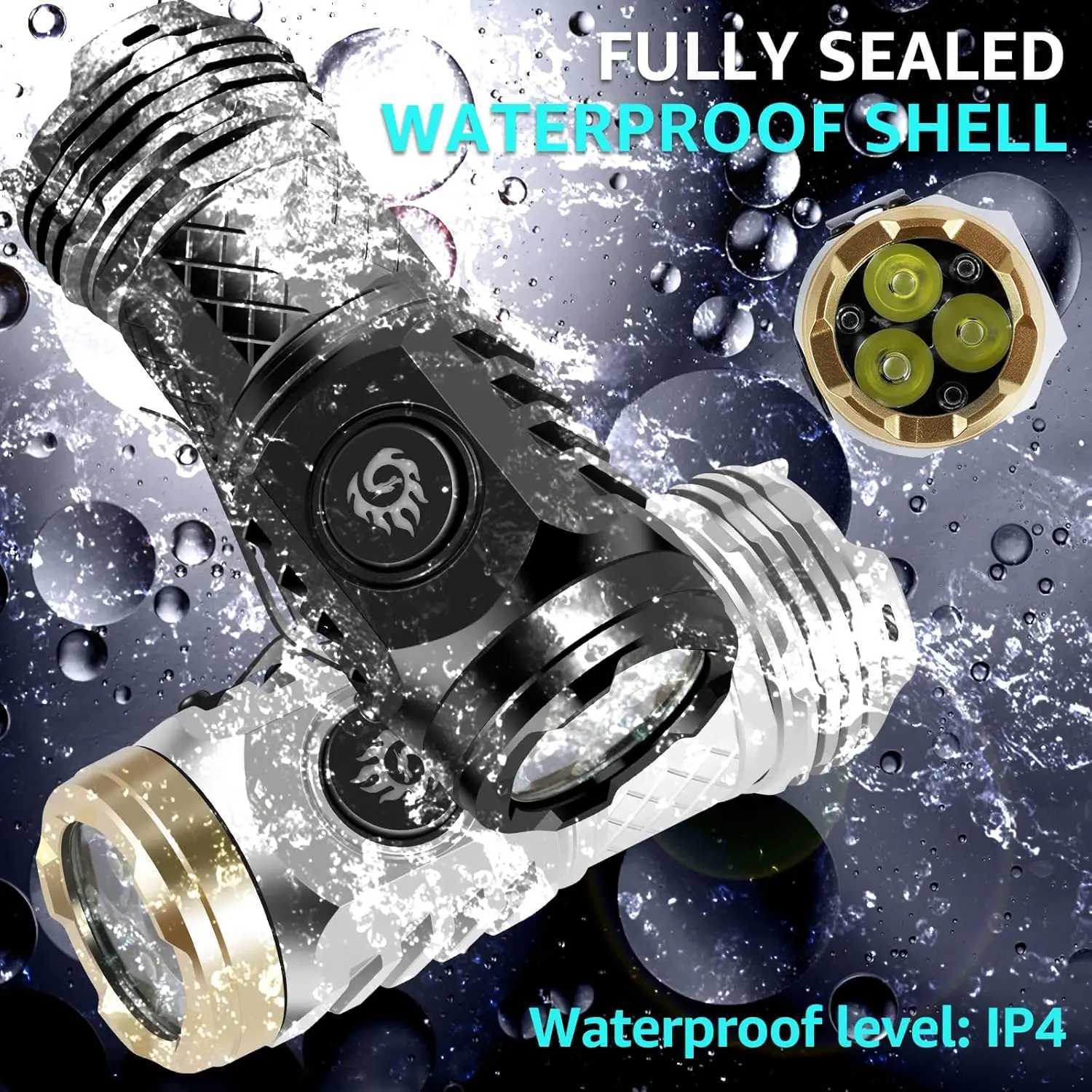 Super Bright MINI LED Flashlight USB Rechargeable Fishing Lantern Torch Powerful 3 Lighting Mode Outdoors Emergency Camping Lamp C251122