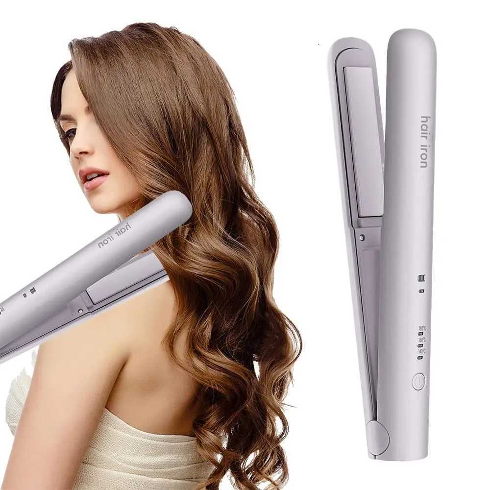 New Wireless Hair Straightening Mini 2in1 Hair Curler Improve Frizzy Hair Fast Heating Splint for Student DormitoryT251122