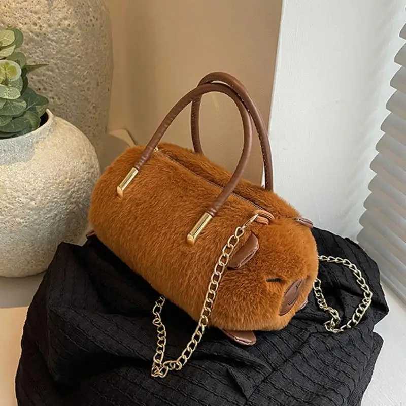 4XFF Casual Plush Satchel Shoulder Bag Handbag for Women Fashion Crossbody Purse K251121