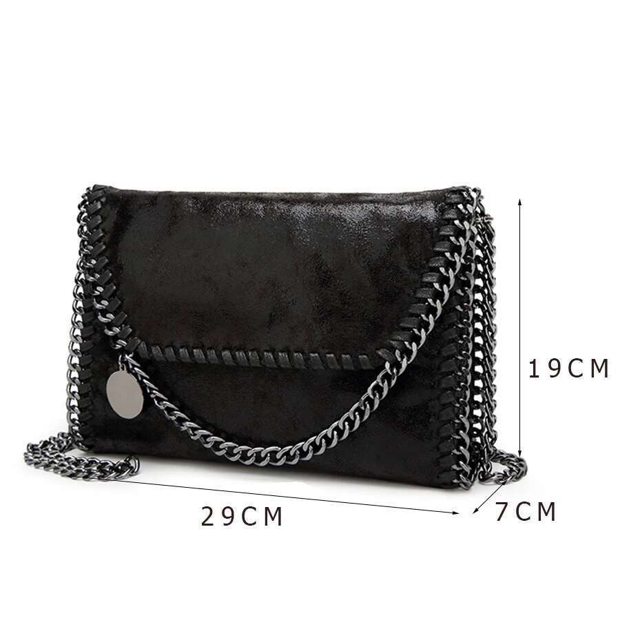 Women S Handbags New Casual Chain One Shoulder Messenger Bag Trendy Lady Small Flap Cross Body Bags Clutch Purses Sac A Main Bag
