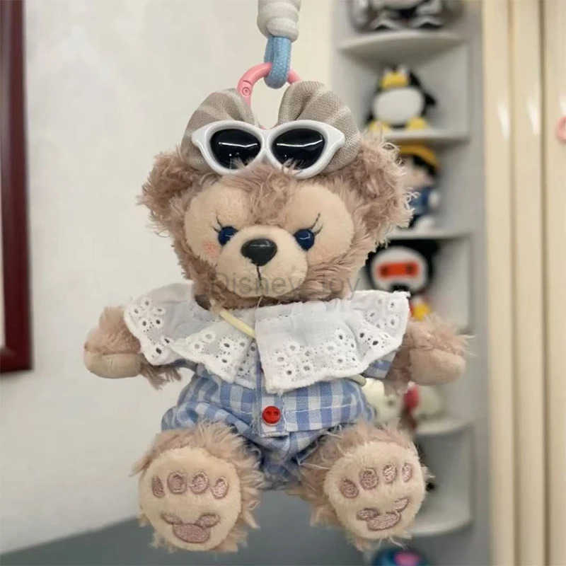 Disney Bear Doll Girl Birthday Gift Pendant Cute Duffy Bear Cartoon Doll Packaging Decoration Girl Bag Car Key Pendant Accessories Y250422