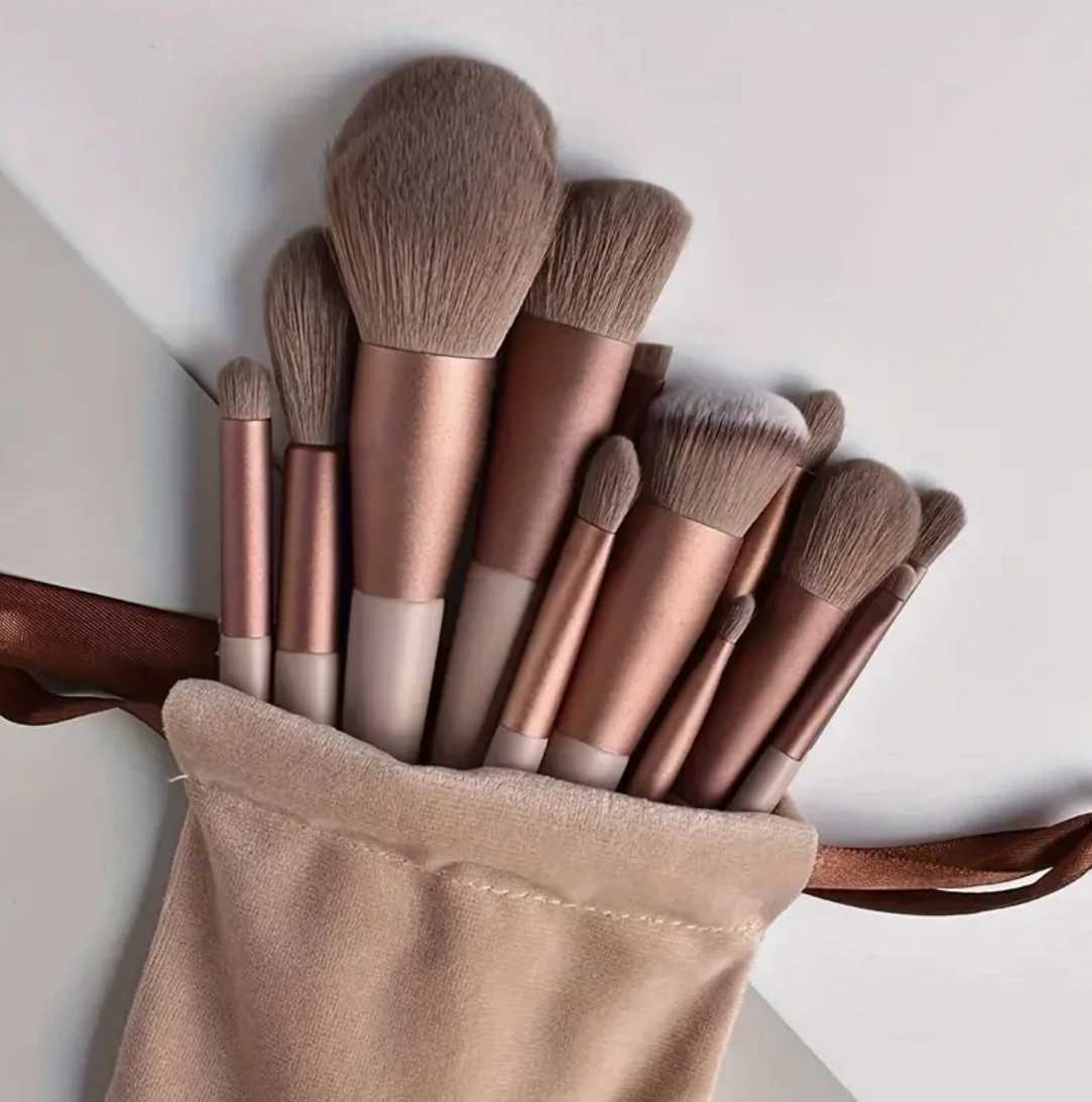 13pcs makeup brushes set with free storage bag blush brushes shadow brushes eyeshadow brushes and other 13 brushes with dif C251122