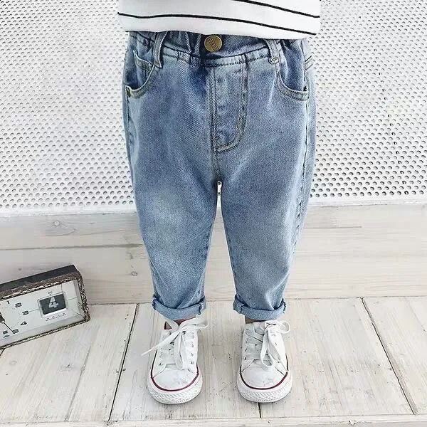 boys pants jeans loose fit suitable for casual holes cool children aged 06 250414z