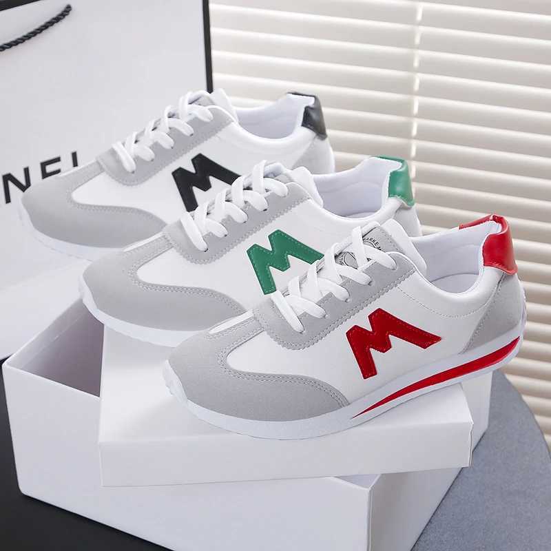 Seasonal new womens flat shoes oversized casual sports shoes running tennis low top lace up womens shoes Y250422