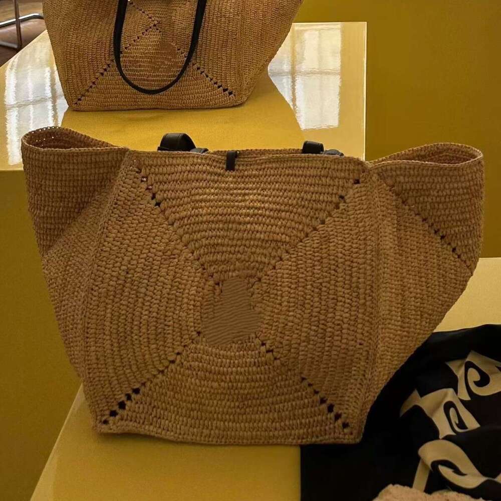 Ins Style Resort Beach Bag Internet Celebrity S Same Style Car Stitching Folding Straw Single Shoulder Handbag Woven Bag Beach Vacation Women S Bag KQ