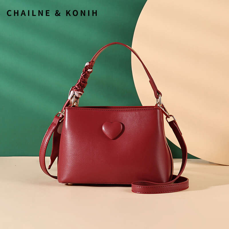 Red Bride New Crossbody Handbag Wedding Bag Suitable For Daily Use By Female Brides