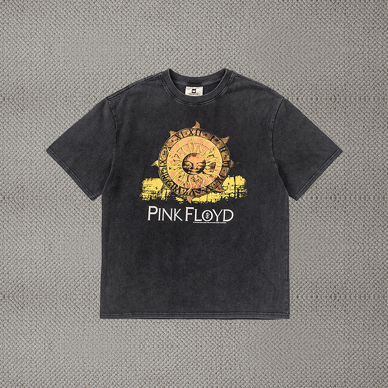 Men's T Shirts Vintage Summer Print Red Pure Cotton T-shirt Loose Street Round Neck Short Sleeve Aesthetic Clothes Woman