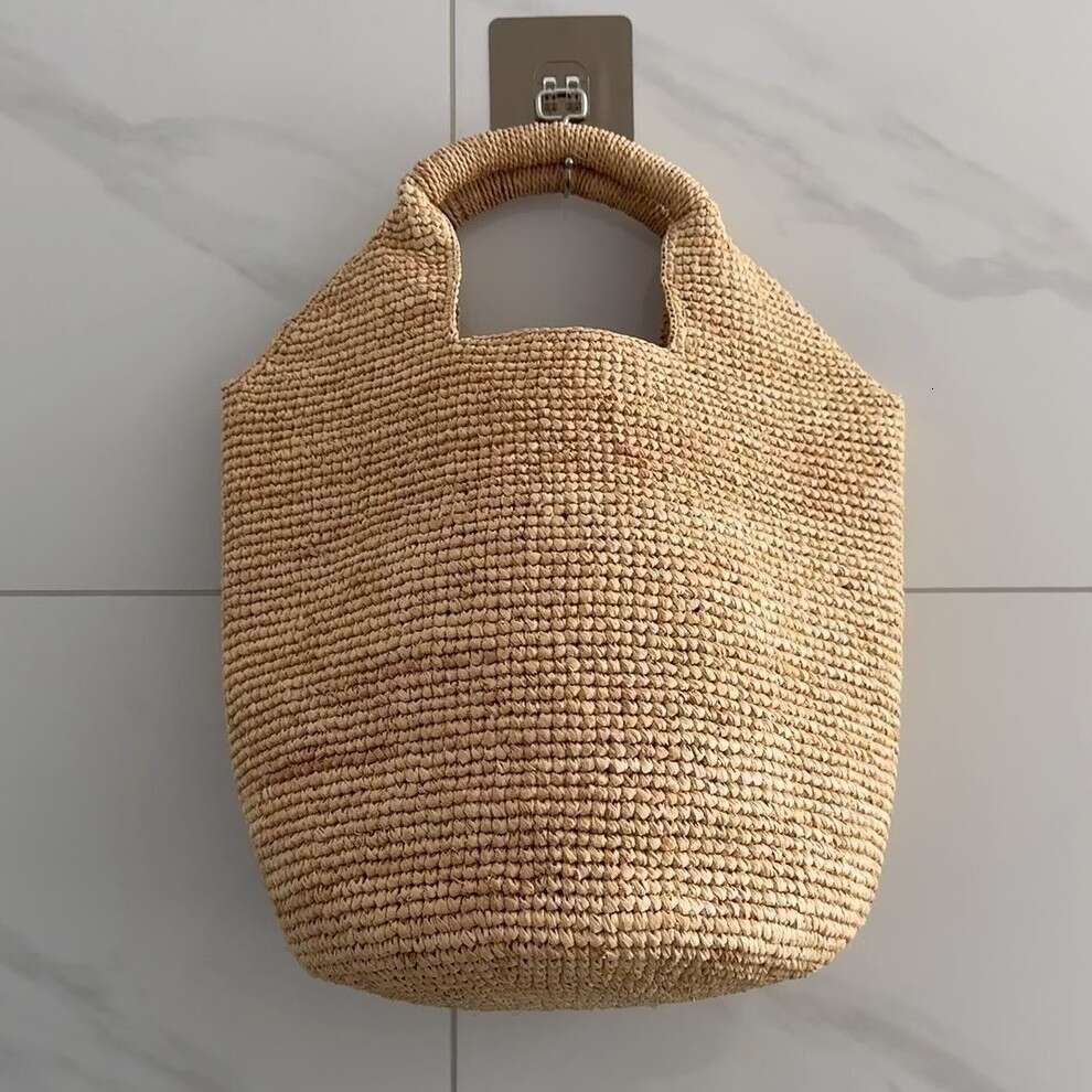 Ins Style Resort Beach Bag Women S Summer Lafite Grass Woven Handbag Beach Vacation Bag Shoulder Bag KQ
