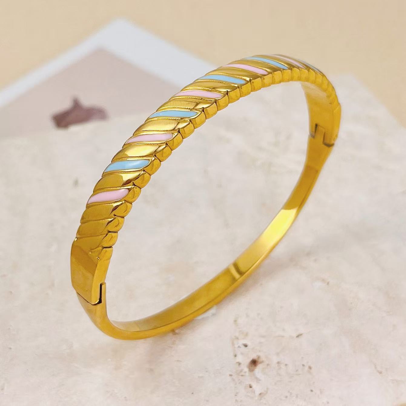 Colorful drip glaze bracelets for women designer bracelet women luxury jewelry gold mens bracelet designer silver bracelet men love bracelet bangle br - view 5