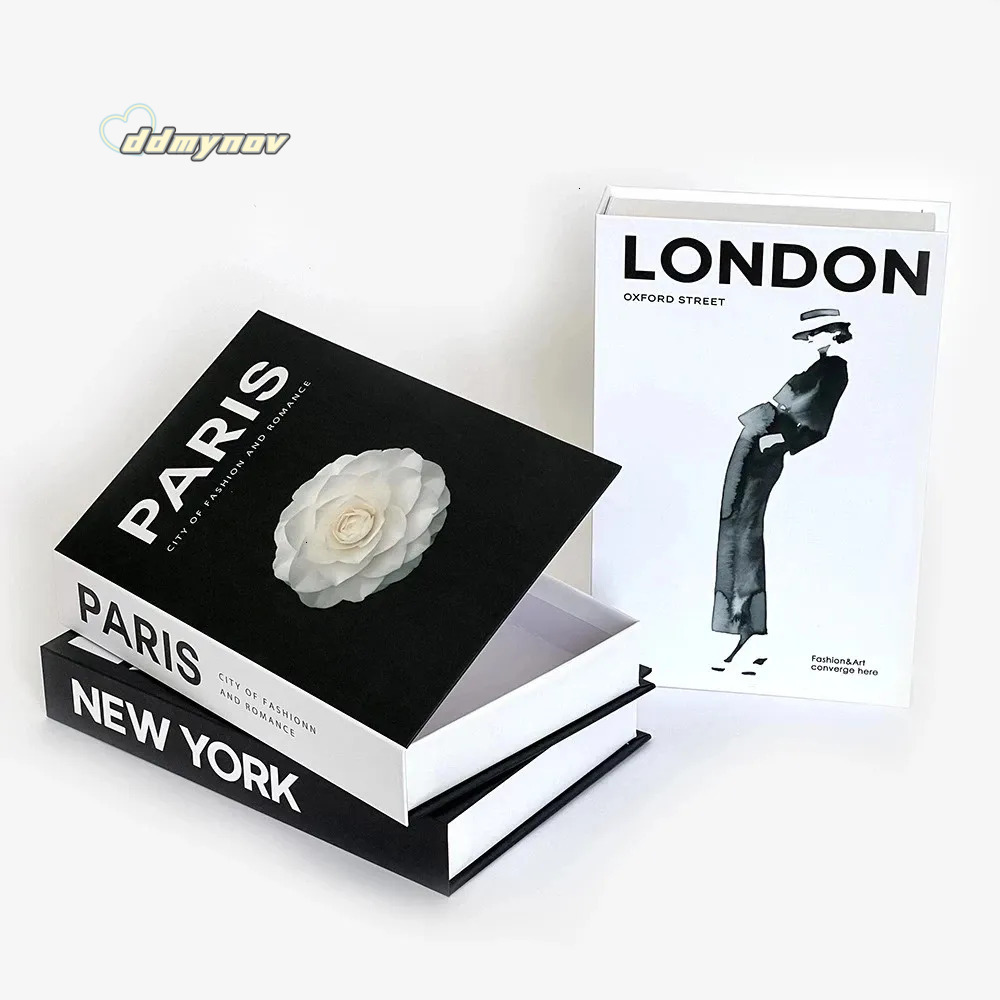 Decorative Boxes Home Decor Stylish Coffee Table Books for Display Faux Book Storage H11.21 ddmynov