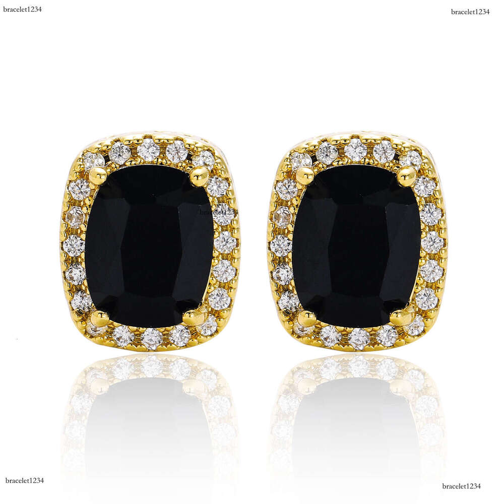 Luxury Hip Hop all hip hop colored ice out VVS Moissanite men's and women's earrings Free delivery