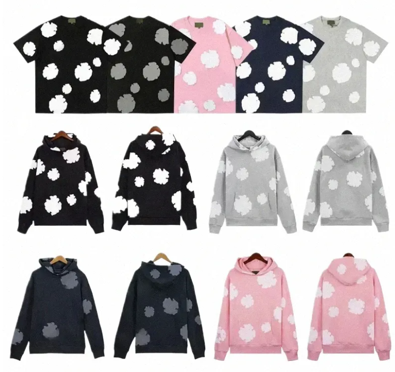 denim designer hoodie mens hoodie brand clothes Autumn and winter high quality cotton trend sweatshirt Hip hop loose men's and women's pullover casual suit size S-XL