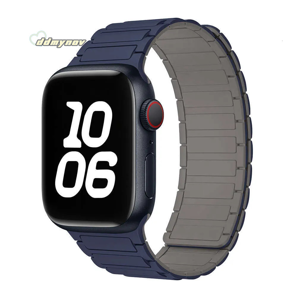 Same Style Compatible with S9 iWatch 10 Strap Apple Watch 8 Magnetic Silicone Ultra ddmynov