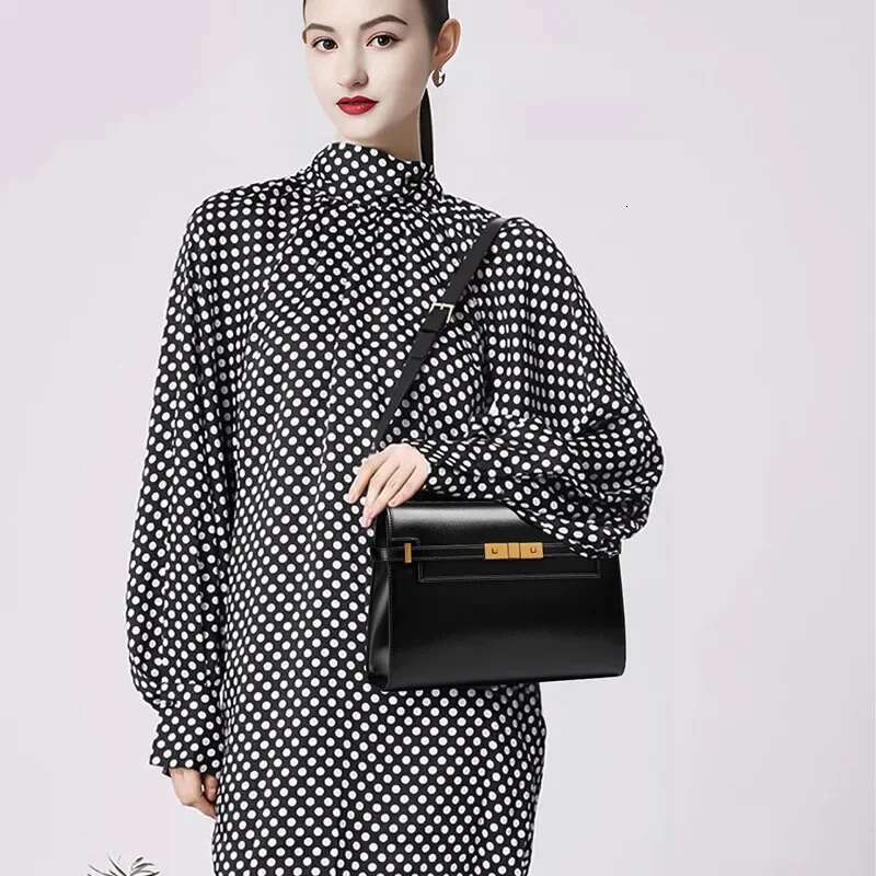 Designer Bag Vintage High-End Feel Leather Hanging Women's Underarm Mailer Crocodile Pattern Manhattan Style Shoulder Bag