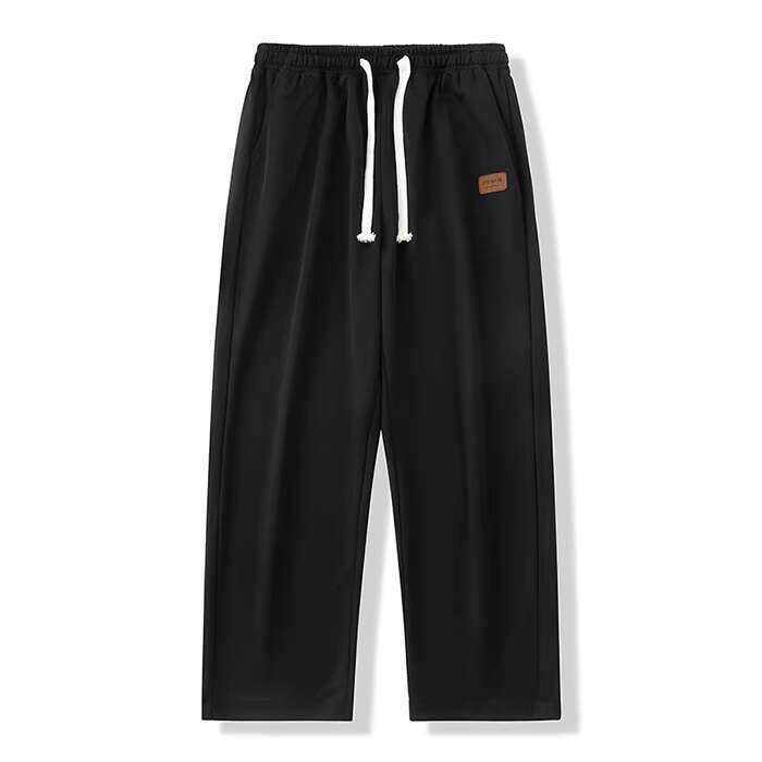 DHEssentials Ice silk for men, thin design, sweat absorbing, breathable, loose fit, sports pants, summer hanging, casual pants