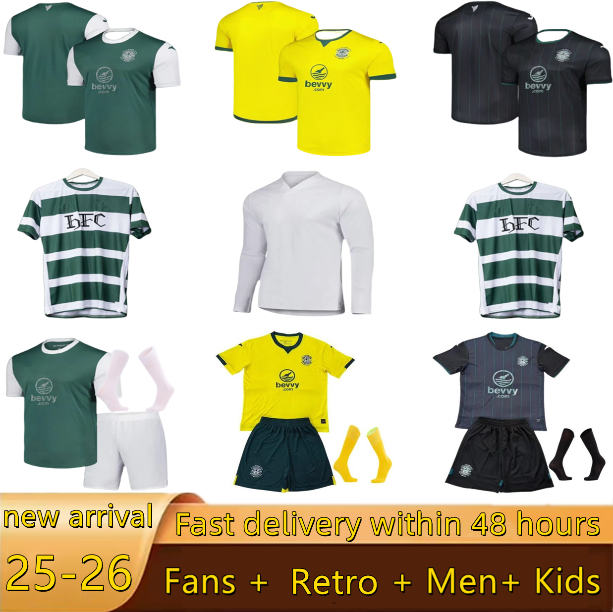 4XL 2025 2026 Hibernians FC special Soccer Jerseys home away 3rd MCGRATH 25 26 HibernianH Campbell Boyle Manneh Football Shirt Mulligan Bowie Uniforms Men Kids Kits