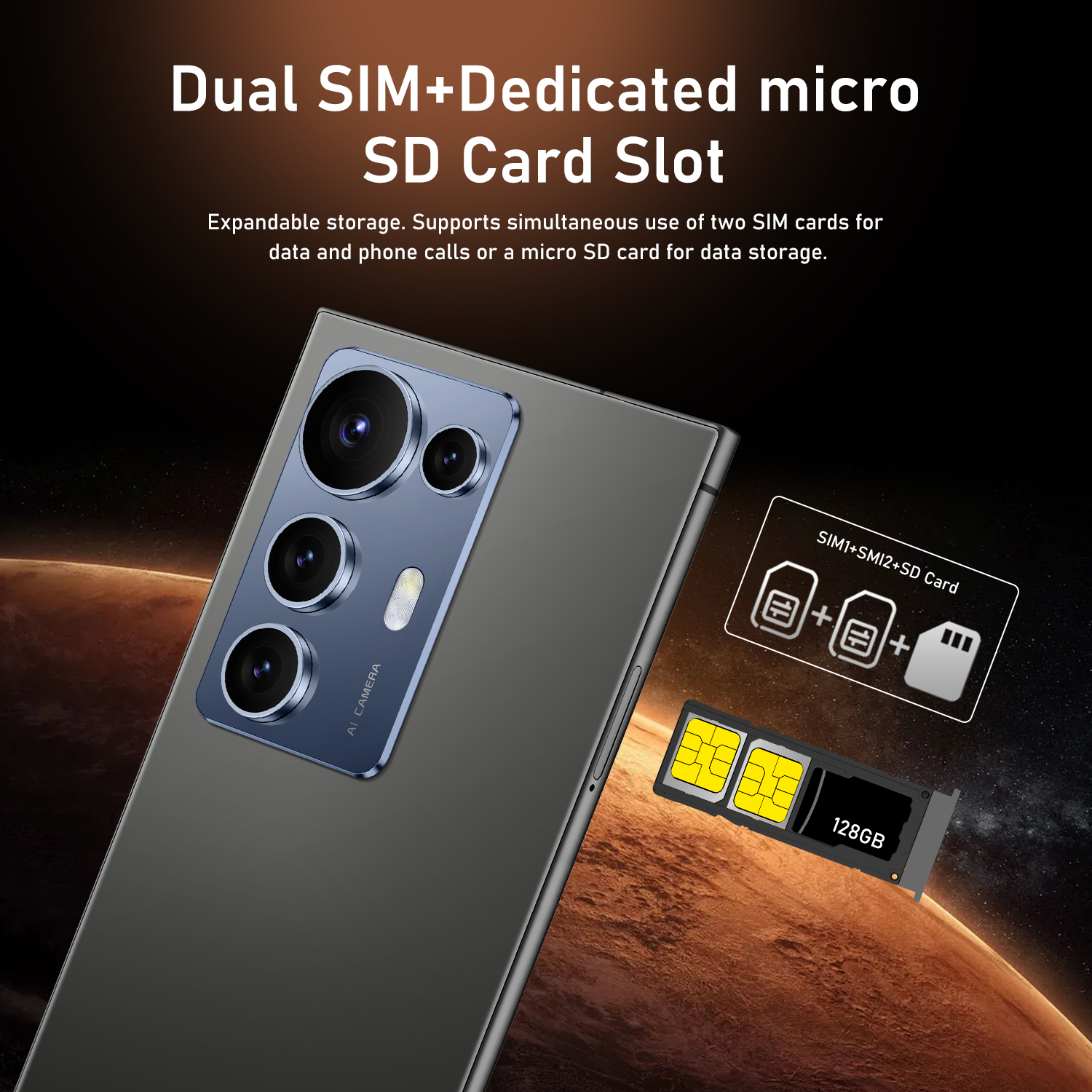 S25 Ultra Smartphone 7.3-inch HD Screen Android 14 Phone Snapdragon 8 Gen 4 CPU,16GB+1TB Cell Phone,78MP+108MP Camera Pixels 8000mAh Battery 5G Dual S