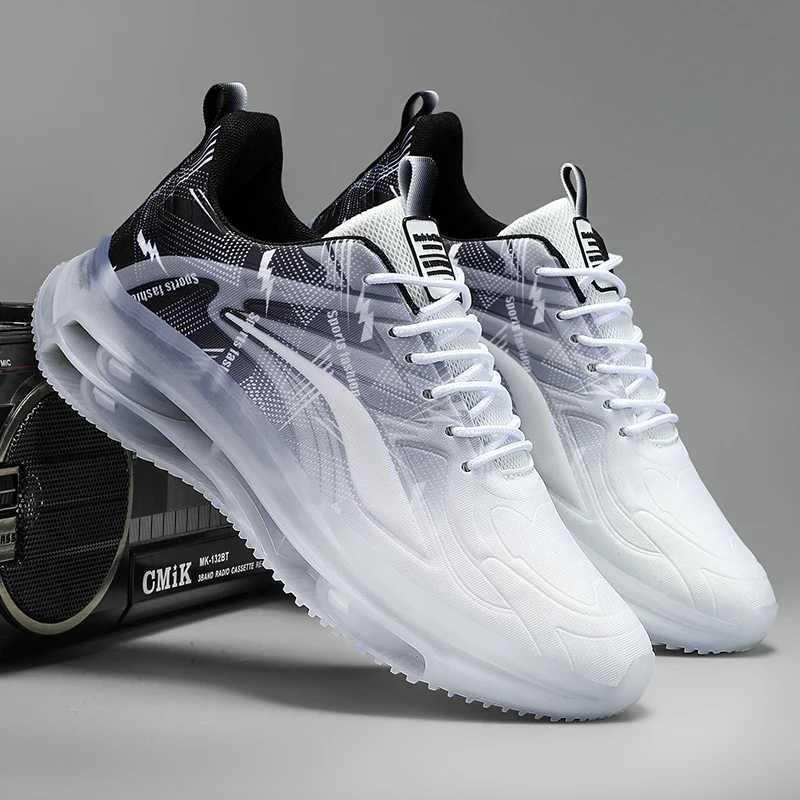 Mens fashionable basketball shoes with air cushion comfortable and non slip breathable and shock-absorbing suitable for mens outdoor activities Y25042