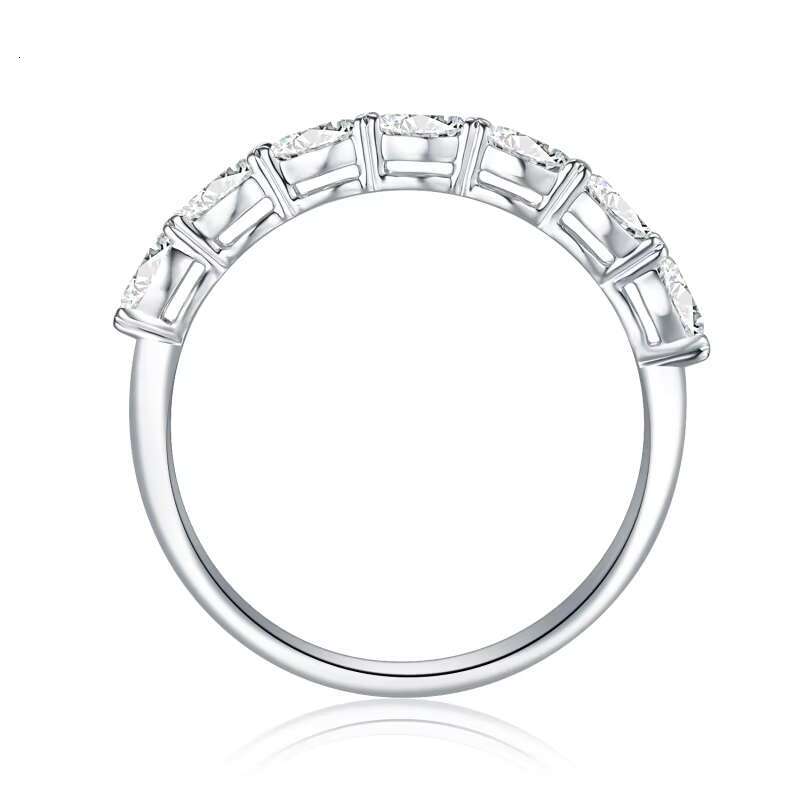Lab Grown Diamond Eternity Band Ring Party Ring Fine Jewelry Wedding CVD HPHT Diamond Engagement Design 18K White Yellow Gold